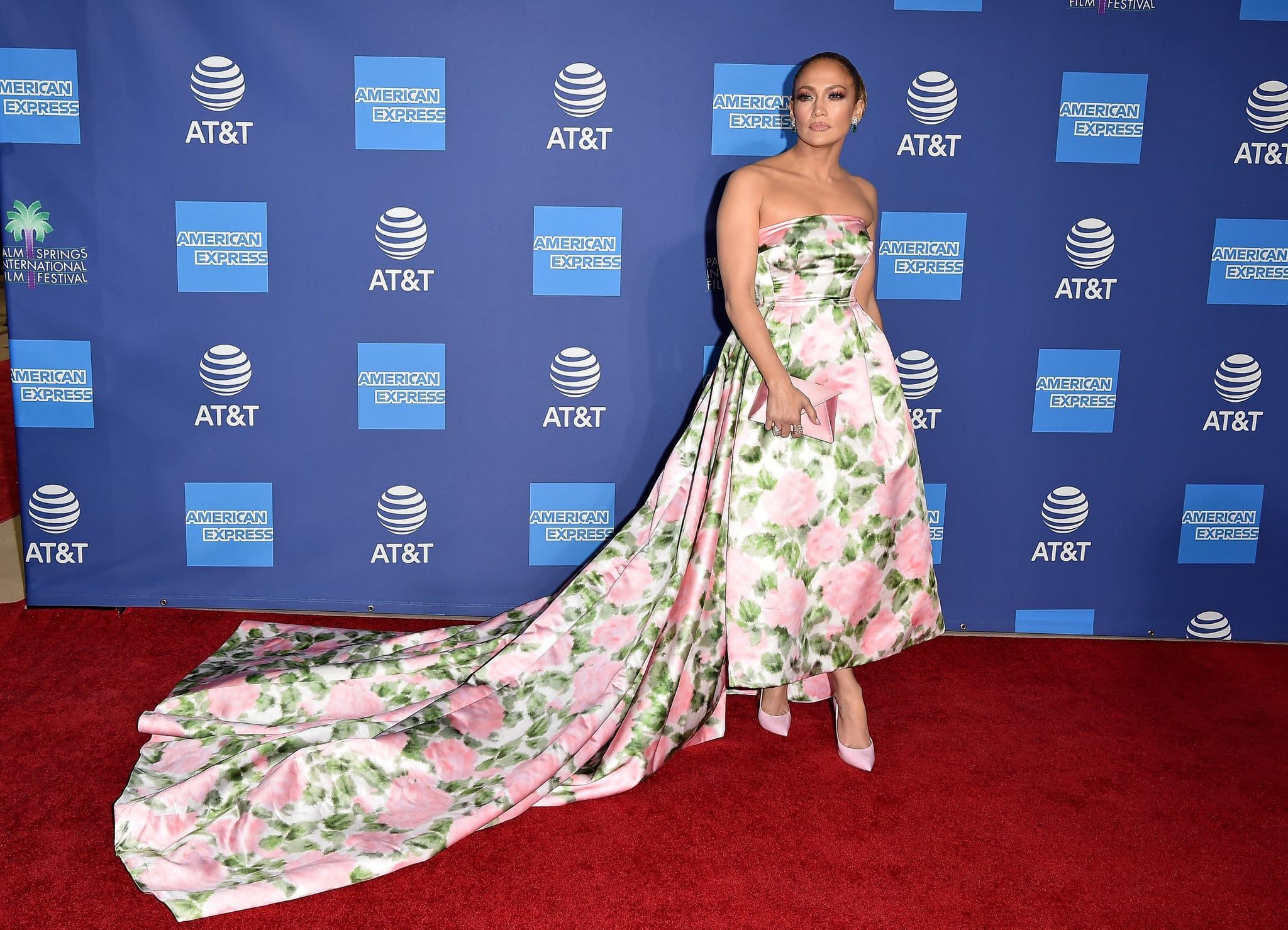 Jennifer Lopez's First Red Carpet Look Welcomes Spring Fashion