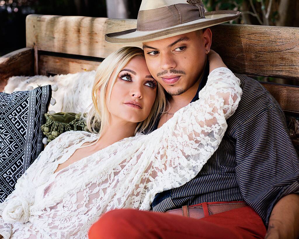 Ashlee and Evan Ross