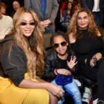 Tina Knowles Lawson with daughter Beyoncé and granddaughter Blue Ivy
