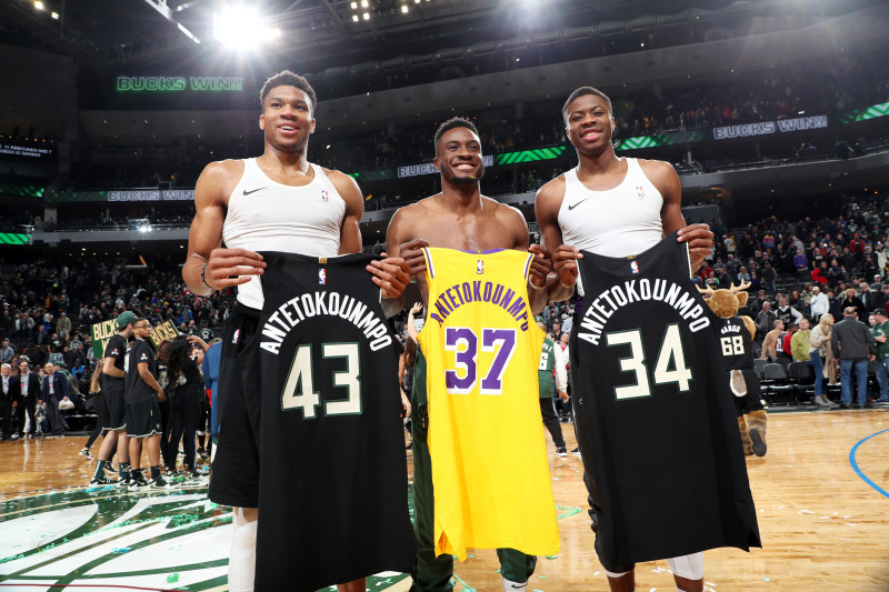 The Antetokounmpo Brothers Become First Three Brothers to Win an NBA Championship