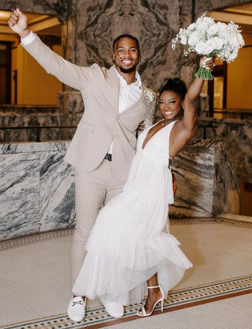 Simone Biles and Jonathan Owens courthouse wedding