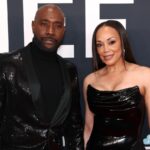 Morris Chestnut and wife Pam at the 2025 Grammy Awards