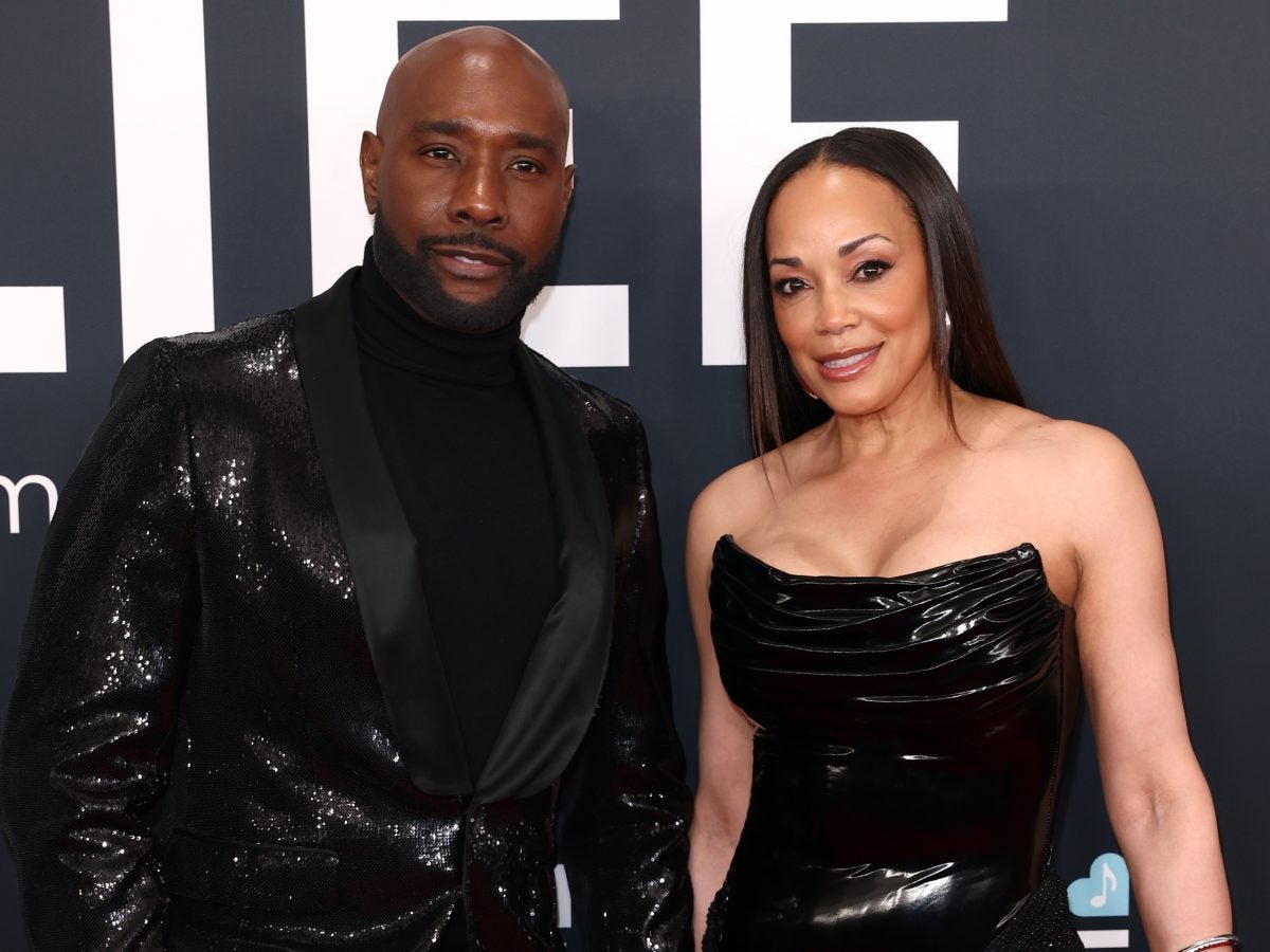 Morris Chestnut and wife Pam at the 2025 Grammy Awards