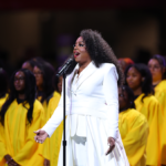 Super Bowl - Ledisi sings Lift Every Voice and Sing with 125 New Orleans students