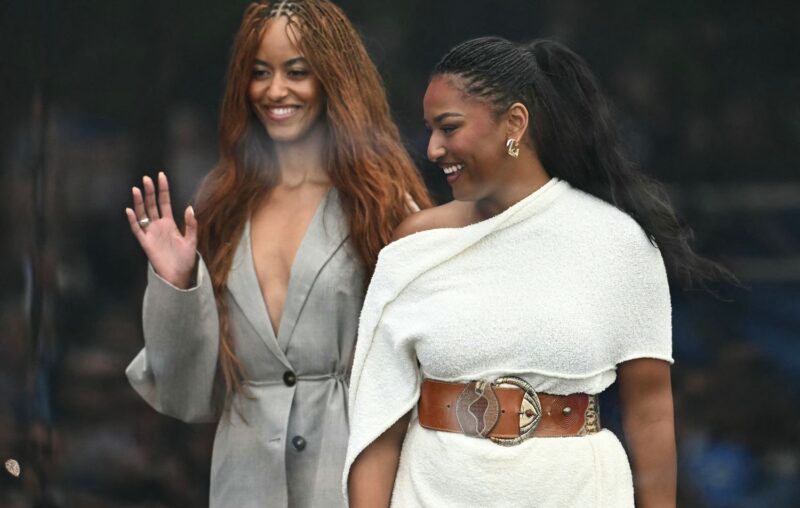 Malia and Sasha Reunite with Parents for Rare Public Appearance at Obama Center Opening
