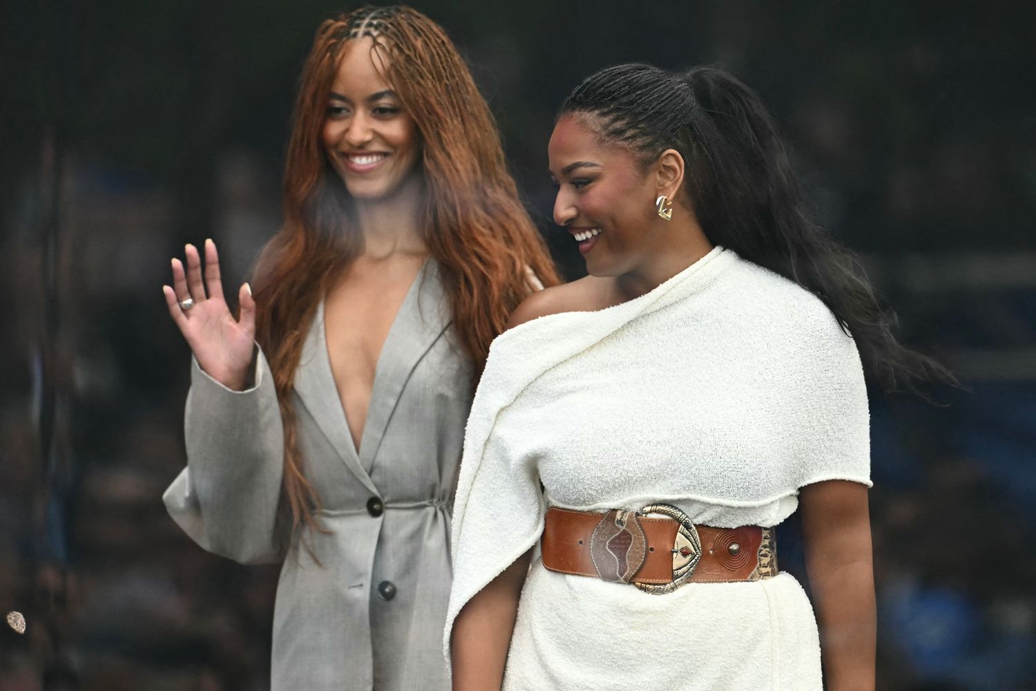 Malia and Sasha Reunite with Parents for Rare Public Appearance at Obama Center Opening